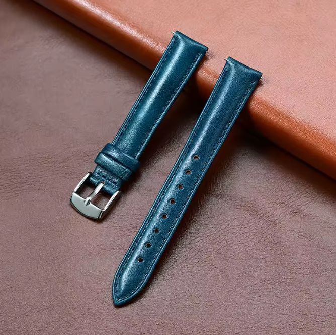 Blue Leather Strap